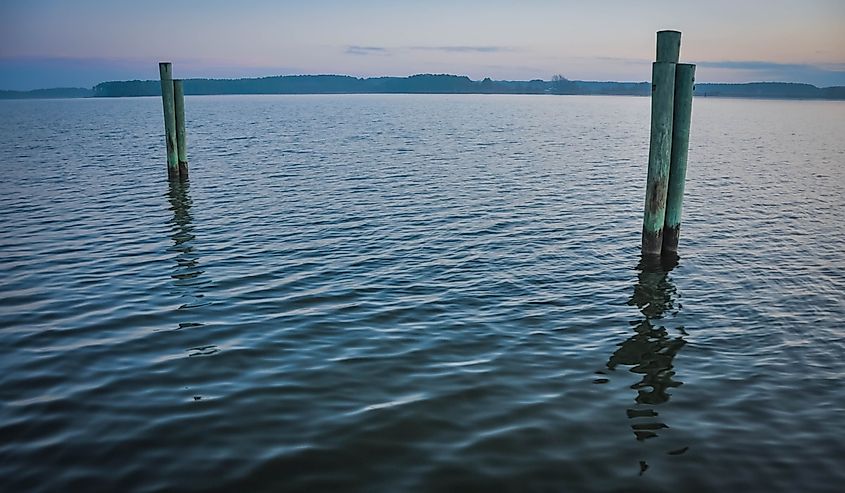 Dawn on the water in St. George Island