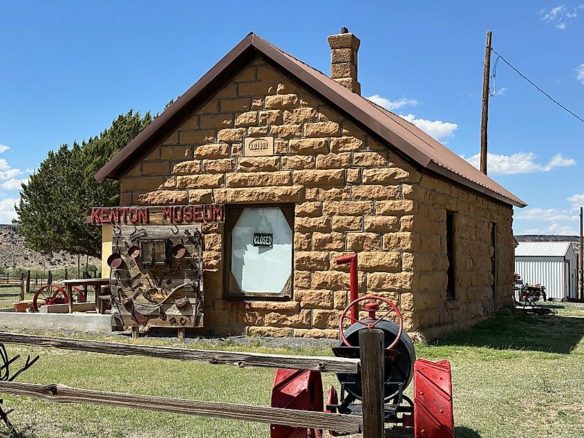 The Kenton Museum in Kenton, Oklahoma.