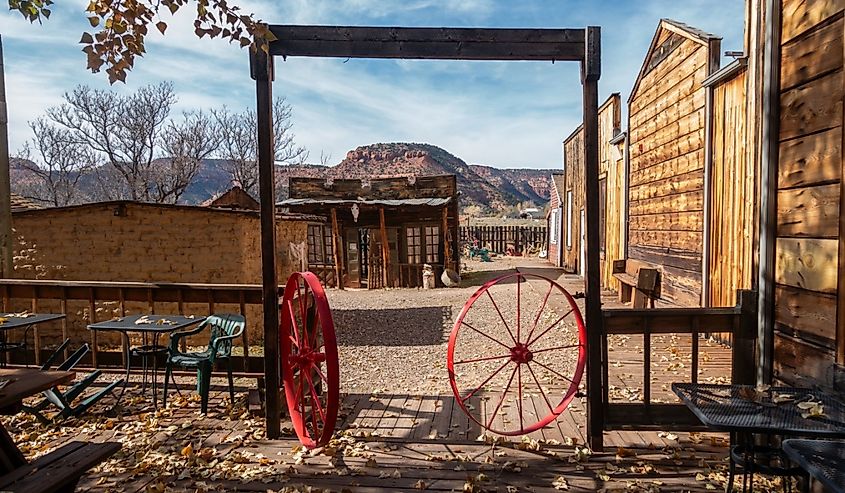 Little Hollywood Museum and Trading Post Backyard in Kanab