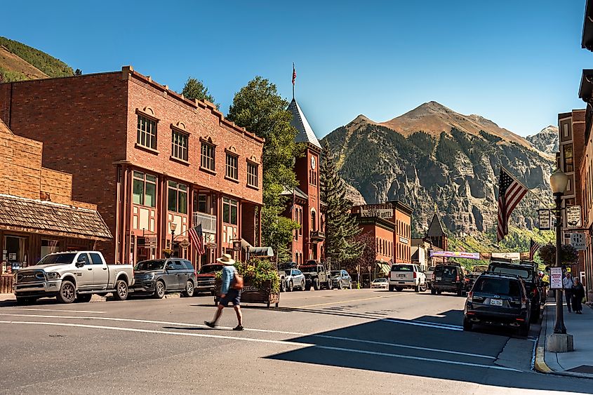 Downtown Telluride, Colorado.