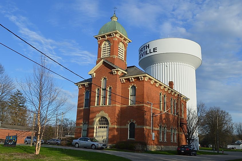 The old city hall in North Ridgeville, Ohio.