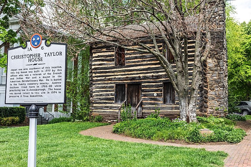 Christopher Taylor log house, built in 1777