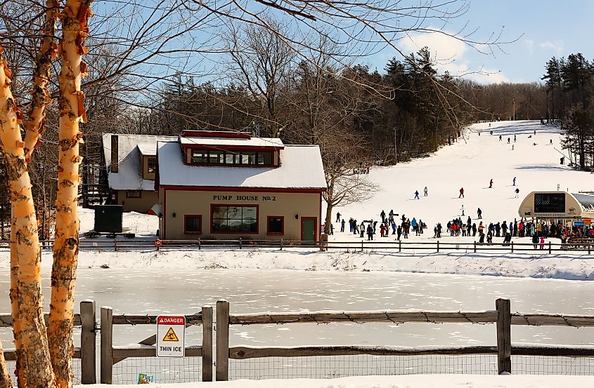 ki resort of Mount Wachusett in Westminster, Massachusetts. Editorial credit: Jay Yuan / Shutterstock.com