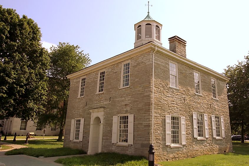 The Old Capitol building, a part of the Corydon Capital State Historic Site in Corydon, Indiana.