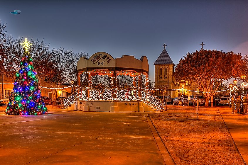 Basilica of San Albino at Christmastime