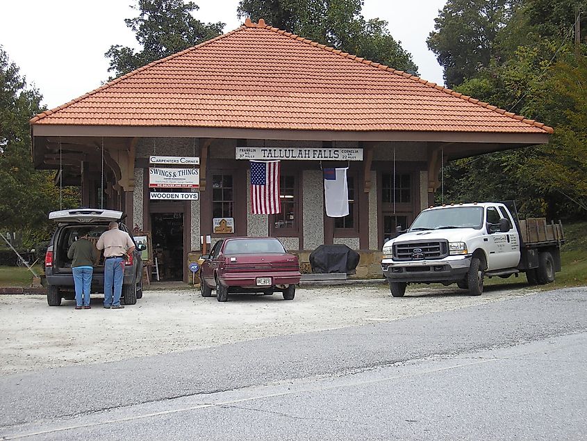 This depot is a National Registered Historic Site in Tallulah Falls, Rabun County