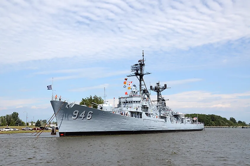 The USS Edson in Bay City, Michigan.