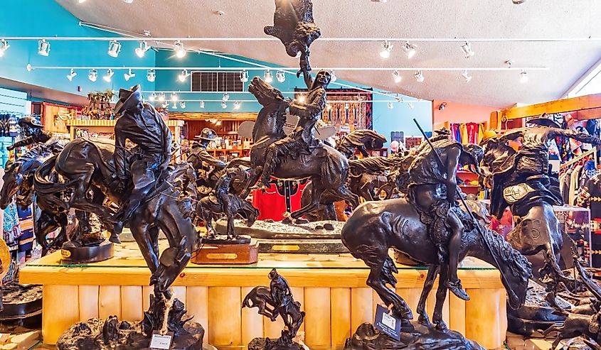 Interior view of the National Cowboy and Western Heritage Museum, Oklahoma.