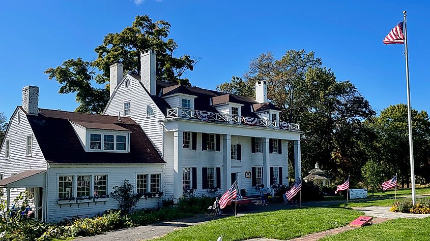 The farmhouse at the Boudinot-Southard Farmstead in Bernards Township, New Jersey