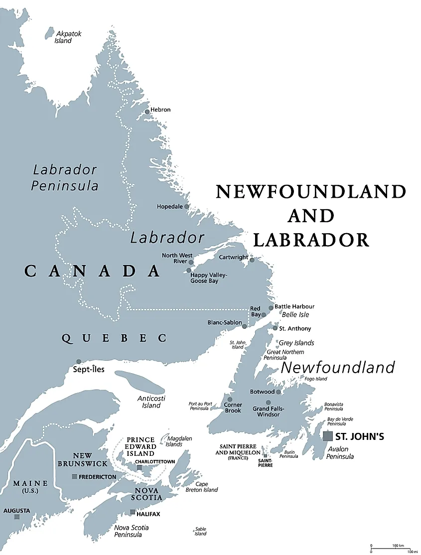 The Labrador Peninsula.