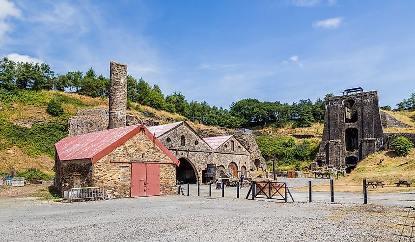 Heritage site Blaenavon Ironworks in Wales, UK.