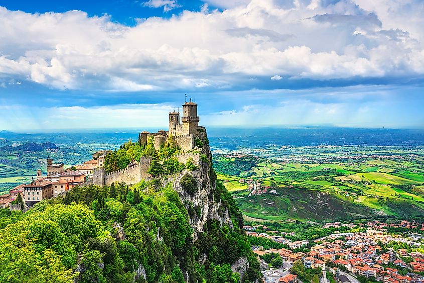 The Guaita Tower in San Marino