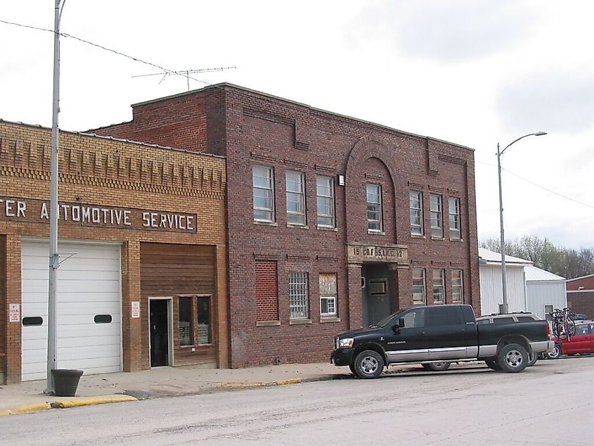 Villisca, Iowa: National Guard Armory.