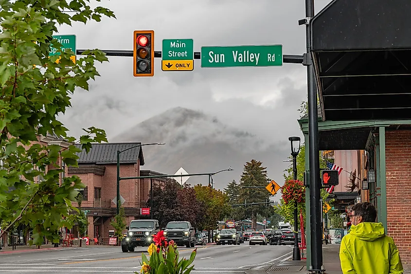 Downtown Ketchum, Idaho.