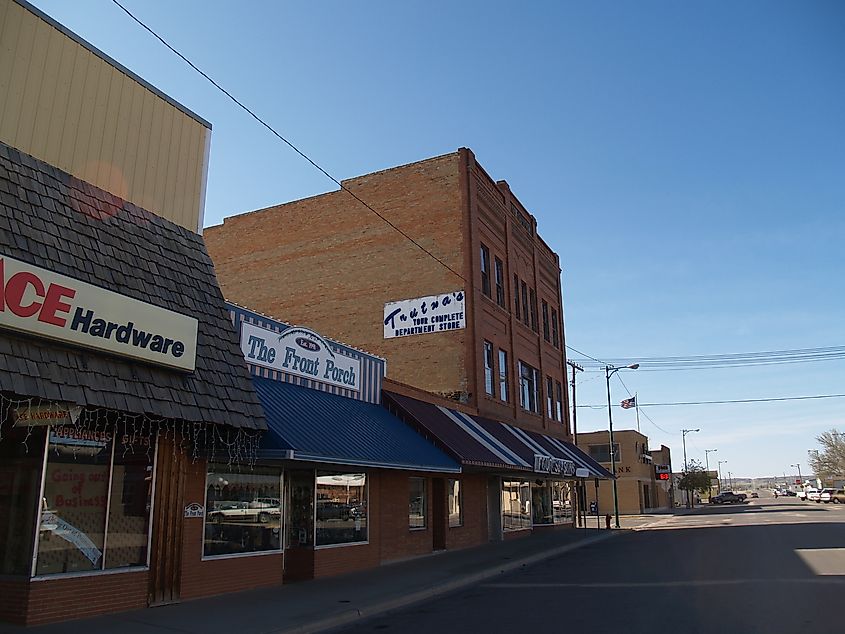 Downtown Bottineau, North Dakota.