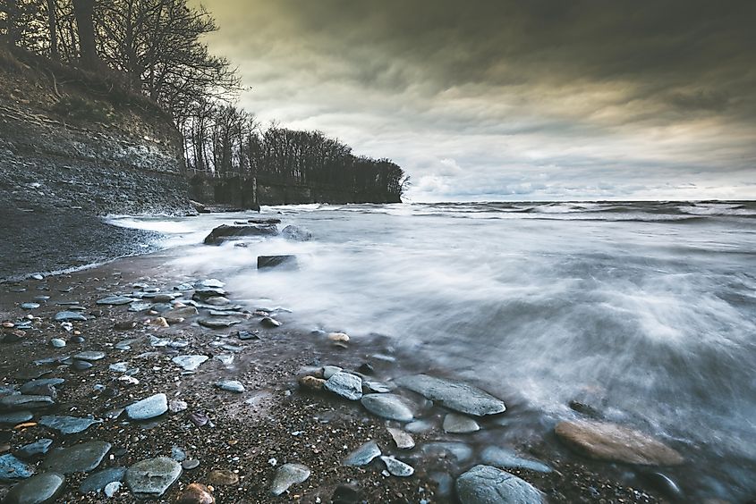 View of the Evangola State Park in New York.