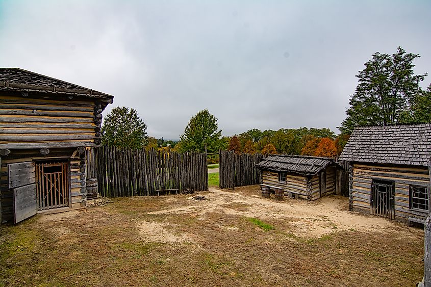 Apple River Fort State Historic Site in Elizabeth, Illinois.