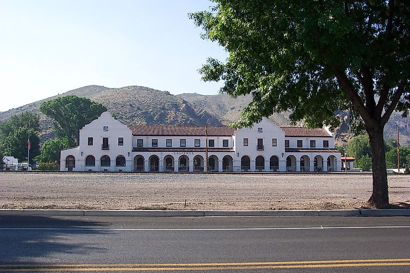 The Caliente Railroad Depot in Caliente, southern Nevada