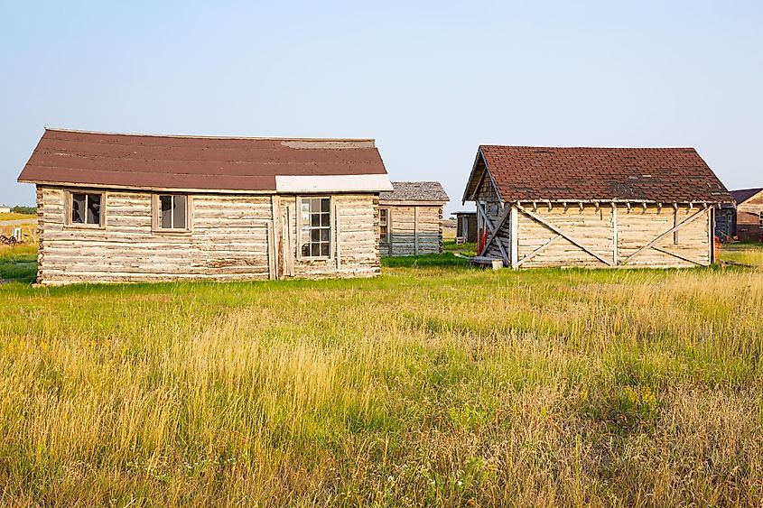 Historical farms in Upton, Wyoming.