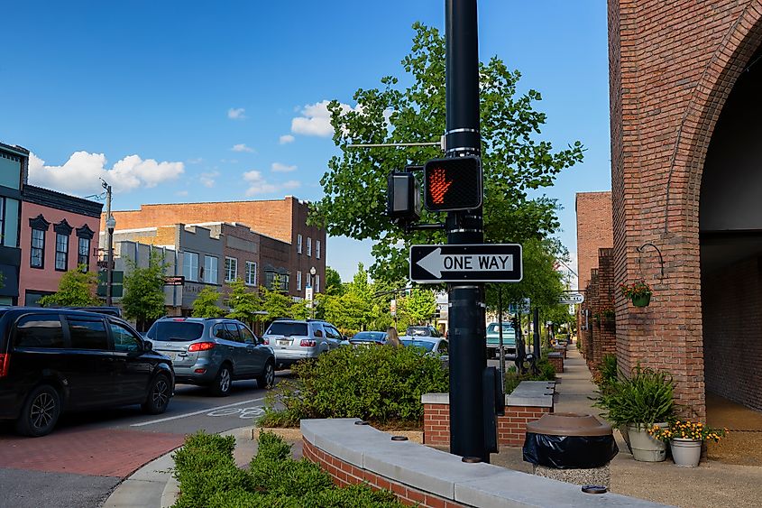 Downtown Tupelo. Editorial credit: Dee Browning / Shutterstock.com