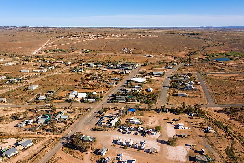 The outback opal mining town of White Cliffs, New South Wales, Australia.