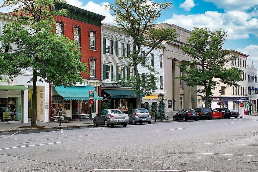 Main Street in Greenwich, Connecticut