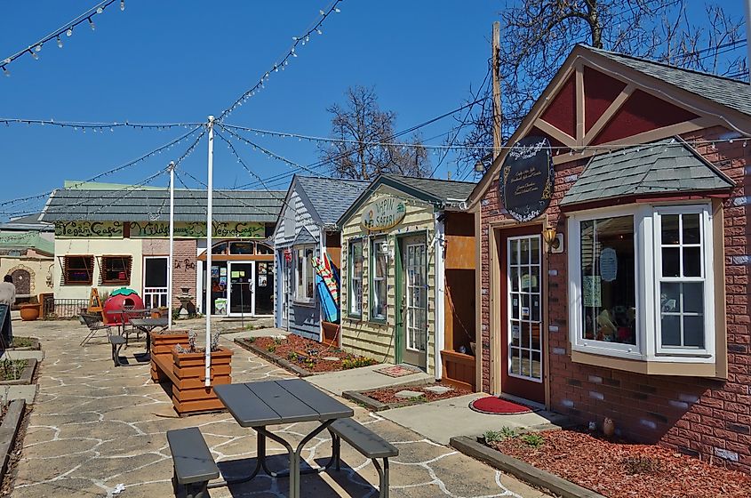 View of a pedestrian area in Millville, New Jersey