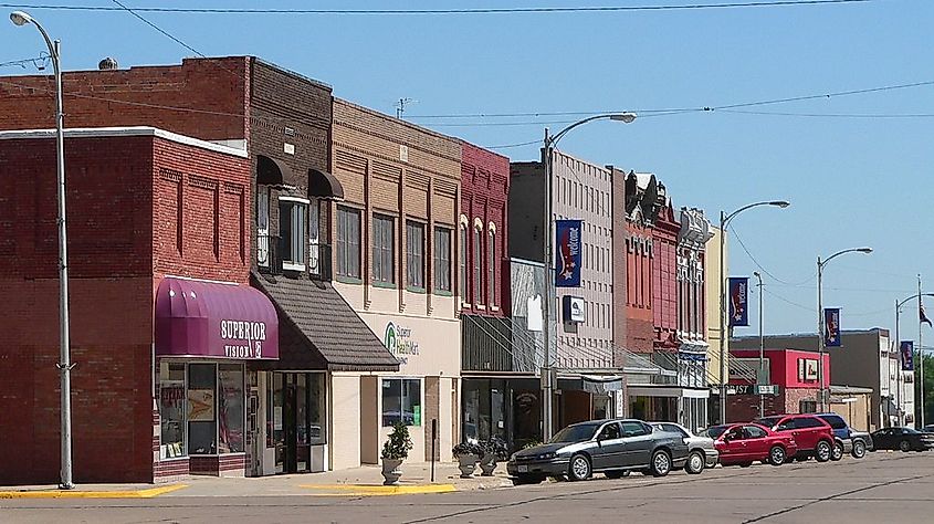 Superior, Nebraska. https://commons.wikimedia.org/wiki/File:Superior,_Nebraska_E_side_Central_Ave_S_of_4th_St.jpg https://upload.wikimedia.org/wikipedia/commons/b/bb/Superior%2C_Nebraska_E_side_Central_Ave_S_of_4th_St.jpg Ammodramus, CC0, via Wikimedia Commons