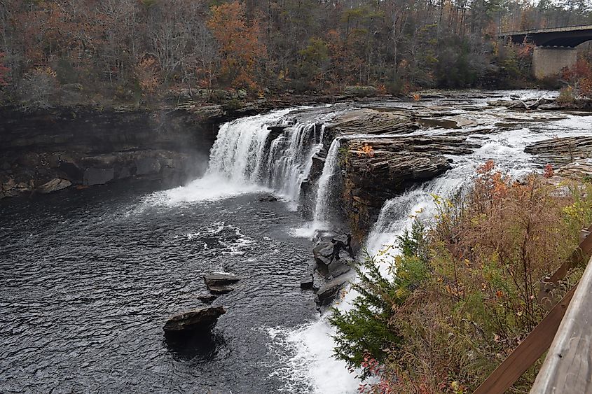 Little River Falls in Fort Payne, Alabama