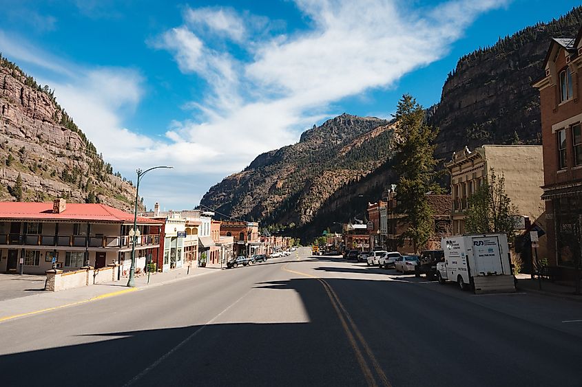 Main Street in Ouray, Colorado.