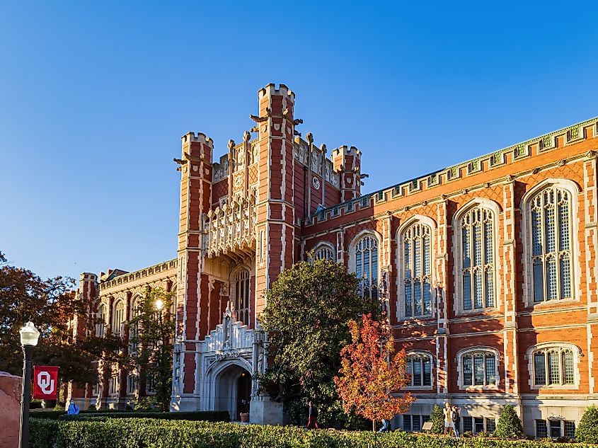 Exterior view of the Bizzell Memorial Library (Editorial credit: Kit Leong / Shutterstock.com)