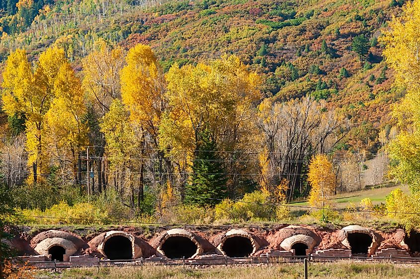 Coke ovens in the town of Redstone, Colorado.