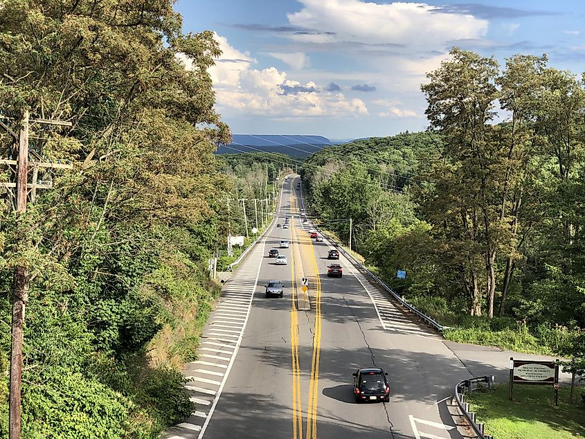 PA 611 southbound in Mount Pocono