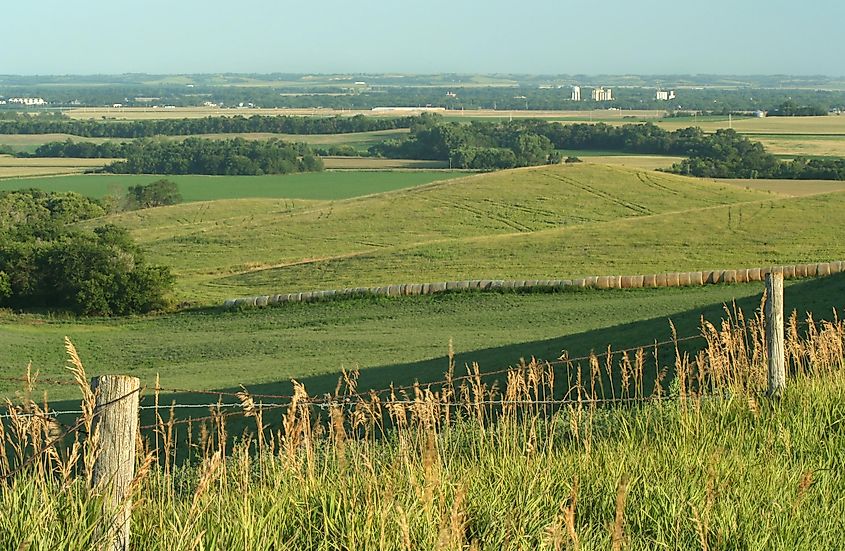 Farmland in Schuyler, Nebraska.
