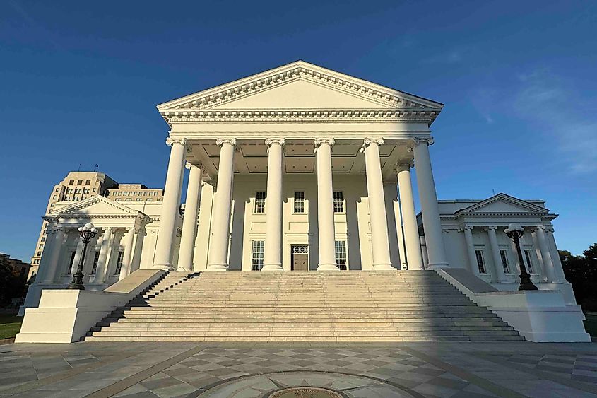 Virginia State Capitol in Richmond image credit Bryan dearsley