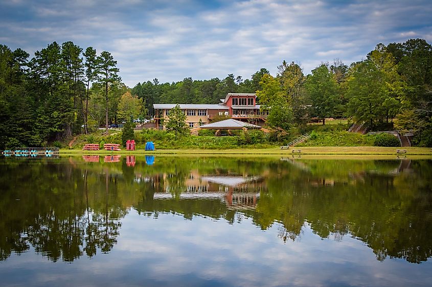 Beautiful reflections at Lake Norman State Park, North Carolina