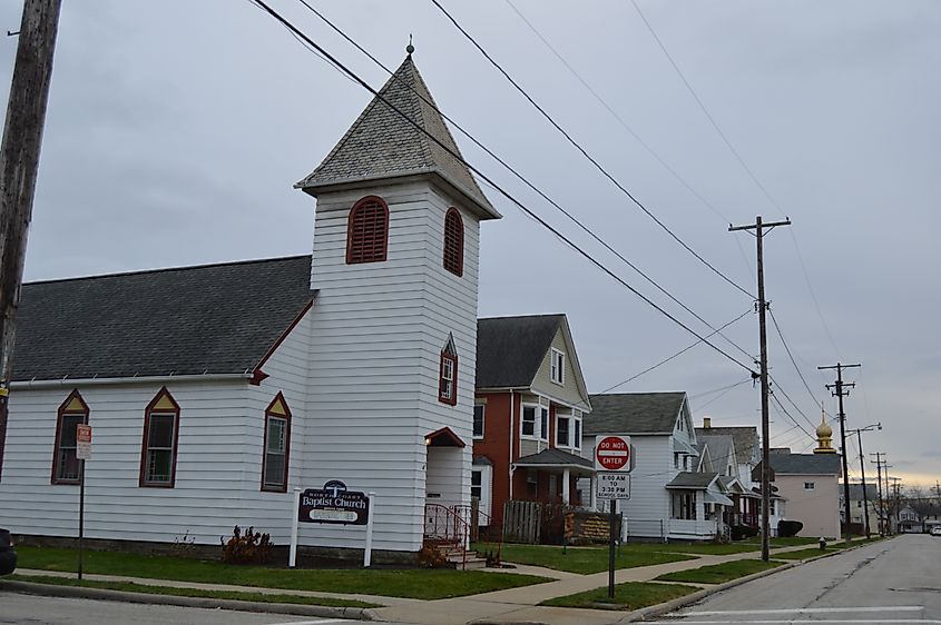 A quaint street in the Birdtown area of Lakewood, Ohio.