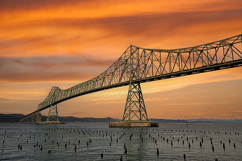 Astoria Megler bridge over the Columbia River.