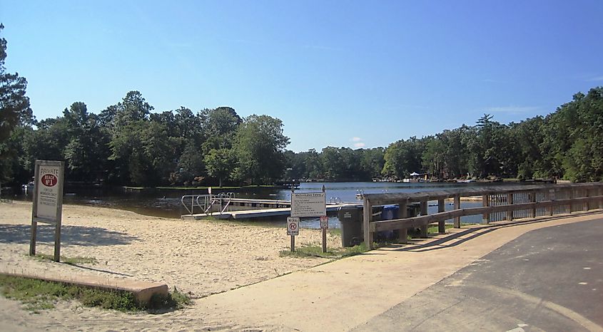 Lower Aetna Lake in Medford Lakes, New Jersey