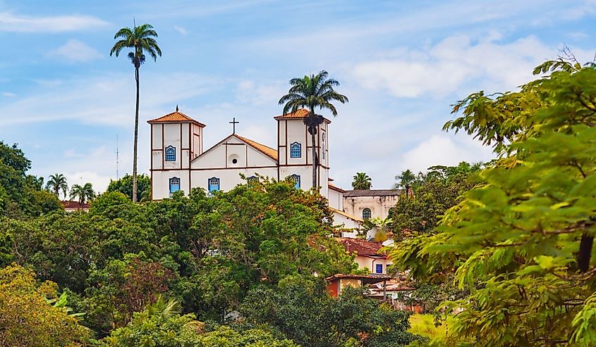 Colonial Church in Pirenopolis, Goias, Brazil.