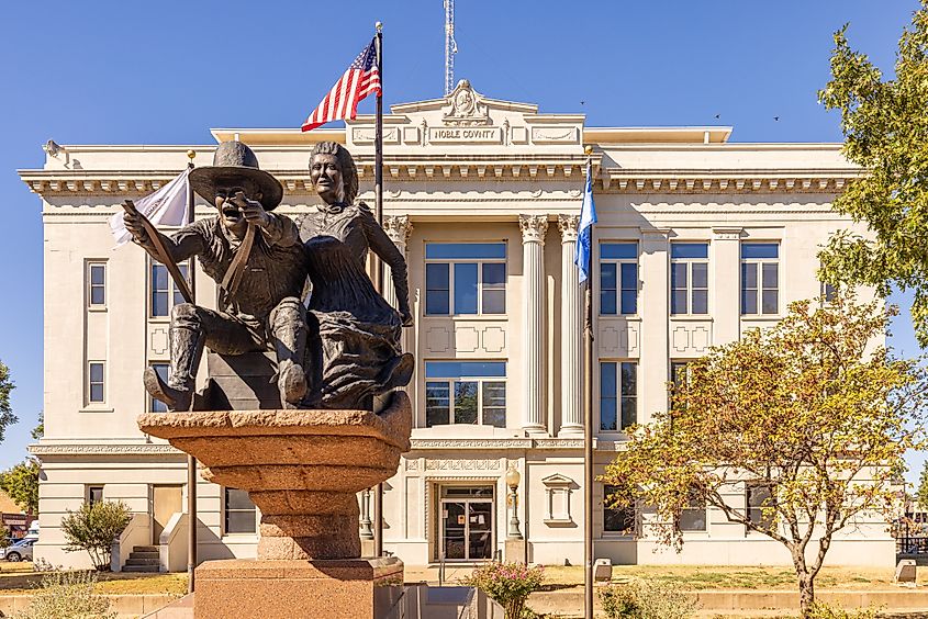 The Noble County Courthouse in Perry, Oklahoma