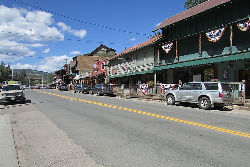 Main Street in Evergreen, Colorado