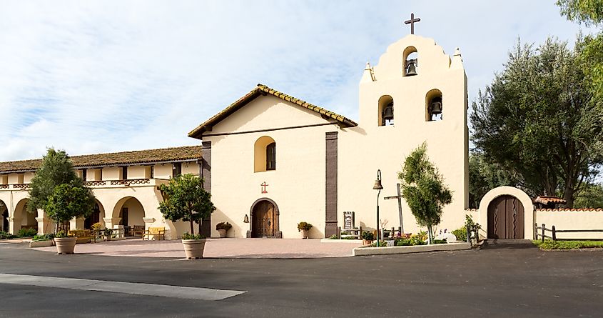 Mission Santa Ines in Solvang, California.