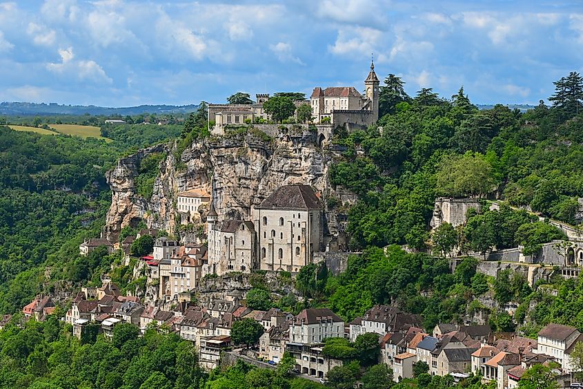 The medieval town of Rocamadour, France.