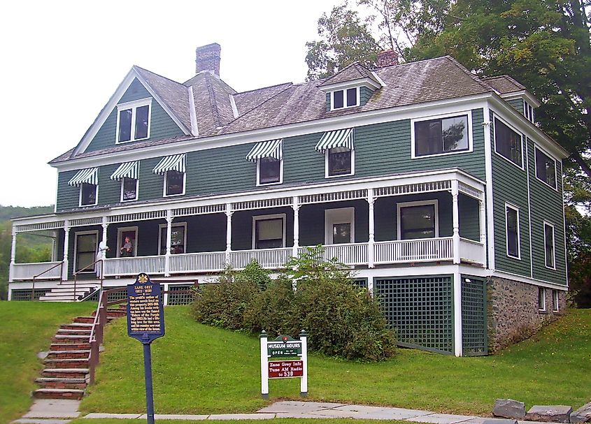 Home of writer Zane Grey in Lackawaxen, PA,