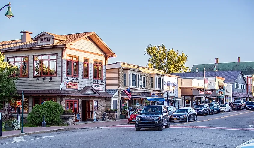 Main Street, located in Lake Placid in Upstate New York