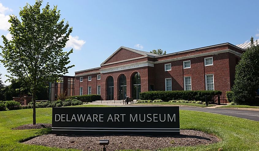 The exterior view of Delaware Art Museum