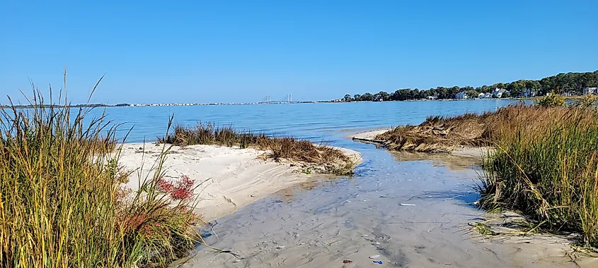 View of Ocean View in Delaware.
