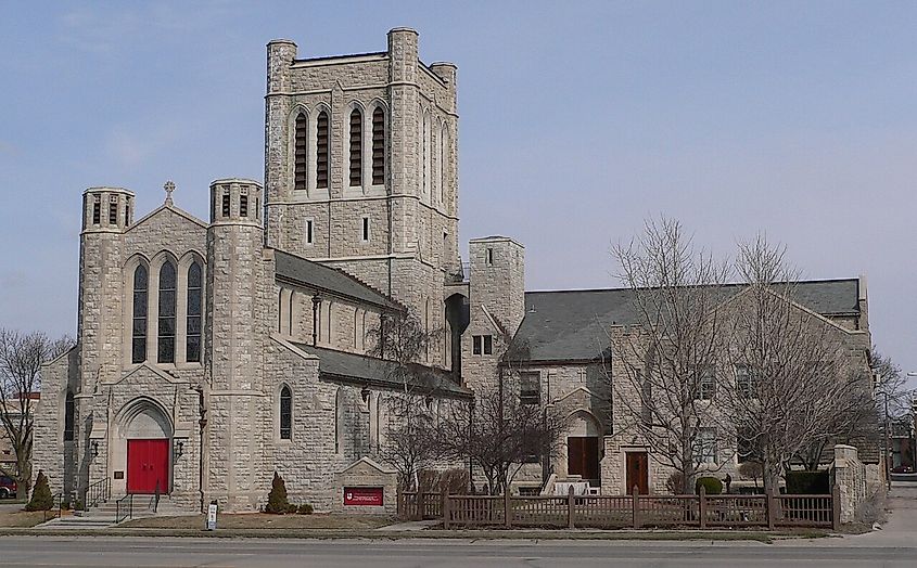 St. Mark's Episcopal Pro-Cathedral at 4th and Burlington in Hastings, Nebraska.