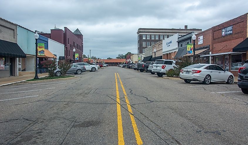 Downtown Hope, Arkansas.